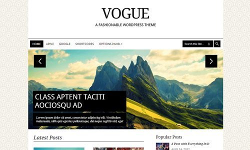 Vogue WordPress Theme
