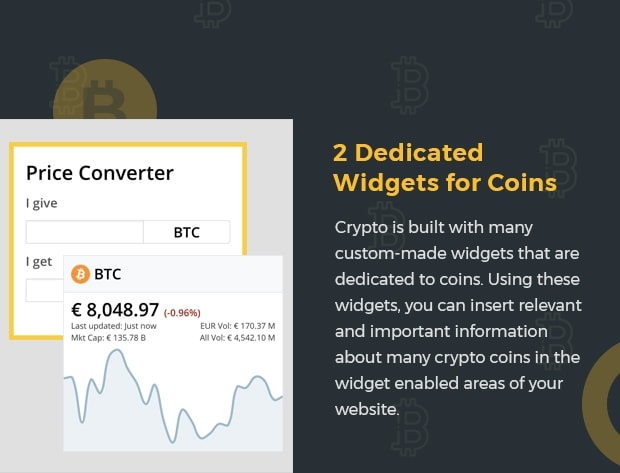 2 Dedicated Widgets for Coins